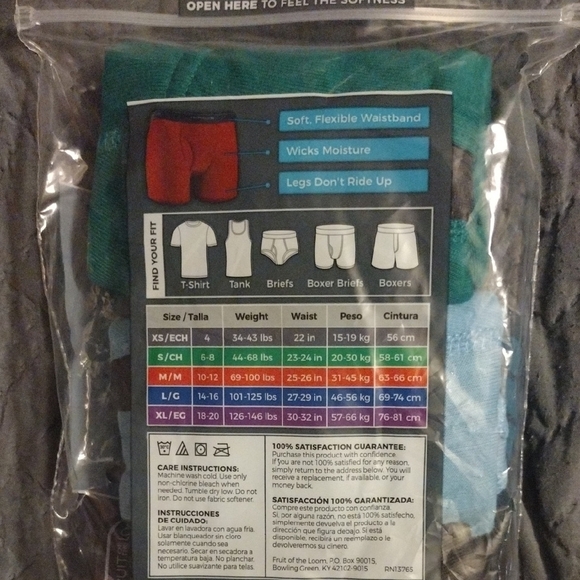 Fruit of the Loom Boys Boxer Briefs Green and Black 3-Pack - Picture 2 of 2